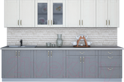 Готовая кухня Интерлиния Мила Крафт 3.0Б - фото