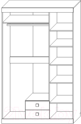 Комплект мебели для спальни Мебель-КМК Лондон 0914