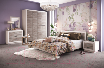 Комплект мебели для спальни Мебель-КМК Эстель 0912