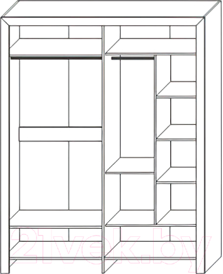 Комплект мебели для спальни Мебель-КМК Эстель 0912