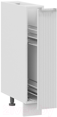 Шкаф карго ТриЯ Кимберли 1Н15К (белый/сноу)