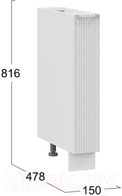 Шкаф карго ТриЯ Кимберли 1Н15К (белый/сноу)