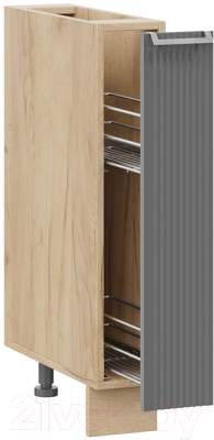 Шкаф карго ТриЯ Кимберли 1Н15К (дуб крафт золотой/титан)