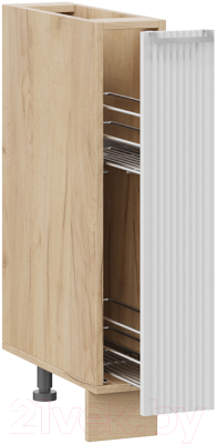 Шкаф карго ТриЯ Кимберли 1Н15К (дуб крафт золотой/сноу)