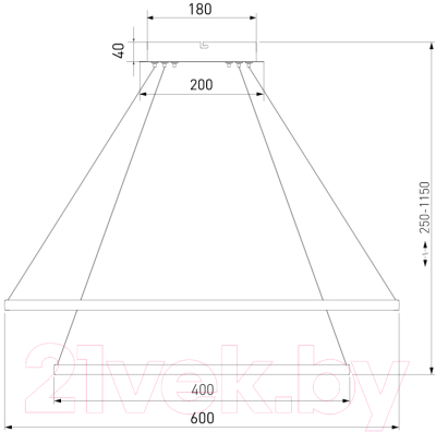 Потолочный светильник Евросвет 90264/2 (черный)