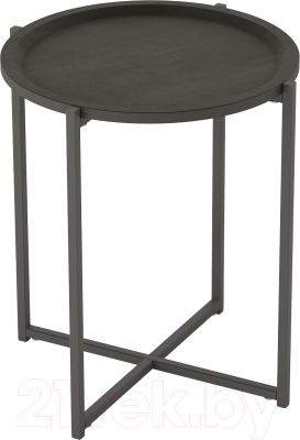 Журнальный столик Калифорния мебель Бьерн (черный лофт/черный) - фото