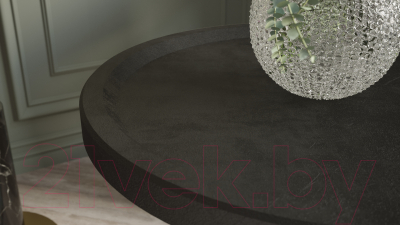 Журнальный столик Калифорния мебель Батл (черный лофт/черный)