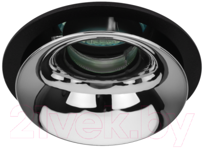 Точечный светильник ЭРА KL103 BK/CH / Б0056355 - фото