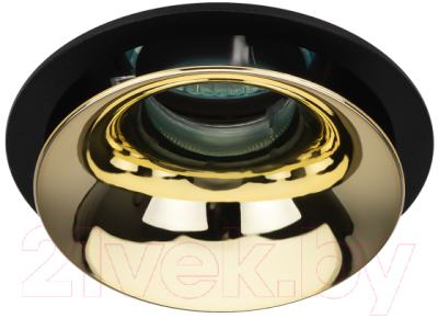 Точечный светильник ЭРА KL103 BK/GD / Б0056357 - фото