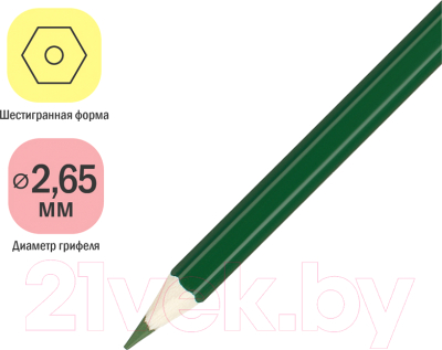 Набор цветных карандашей ArtSpace Милые зверушки / CP_41022