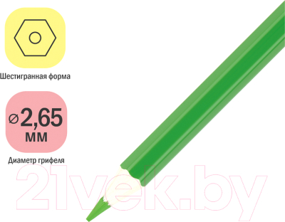 Набор цветных карандашей ArtSpace Милые зверушки / CP_41023