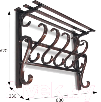 Вешалка для одежды Мебелик В 7Н
