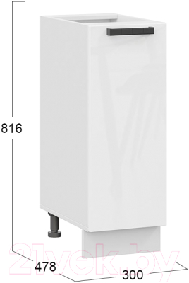 Шкаф-стол кухонный ТриЯ Детройт 1Н3 исп.2