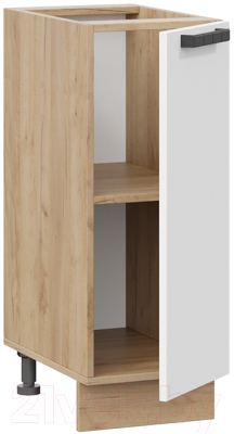 Шкаф-стол кухонный ТриЯ Детройт 1Н3 исп.2 (дуб крафт золотой/белый глянец)