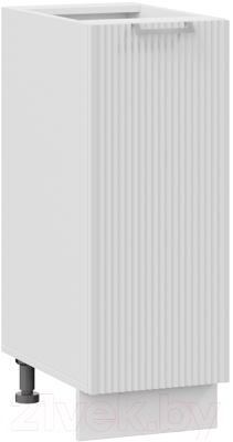 Шкаф-стол кухонный ТриЯ Кимберли 1Н3 (белый/сноу) - фото