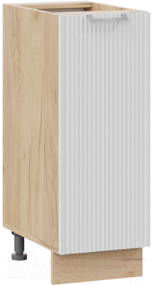 Шкаф-стол кухонный ТриЯ Кимберли 1Н3 (дуб крафт золотой/сноу) - фото