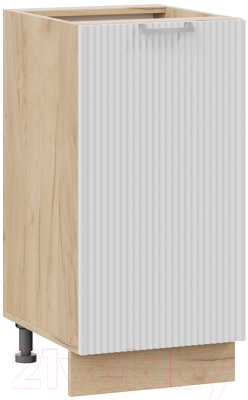 Шкаф-стол кухонный ТриЯ Кимберли 1Н4 (дуб крафт золотой/сноу) - фото