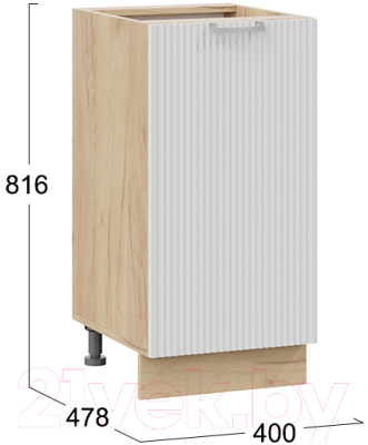 Шкаф-стол кухонный ТриЯ Кимберли 1Н4 (дуб крафт золотой/сноу)