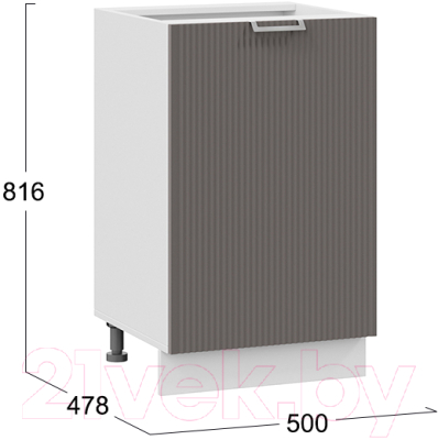 Шкаф-стол кухонный ТриЯ Кимберли 1Н5 (белый/муссон)
