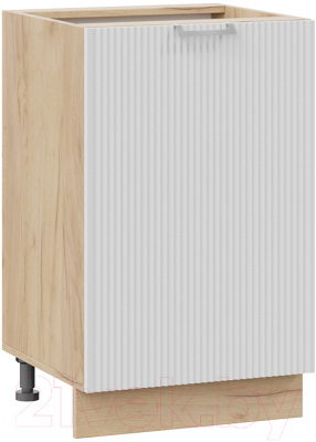 Шкаф-стол кухонный ТриЯ Кимберли 1Н5 (дуб крафт золотой/сноу) - фото