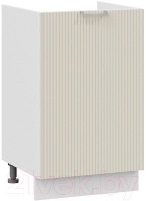 Шкаф под мойку ТриЯ Кимберли 1Н5М (белый/крем) - фото