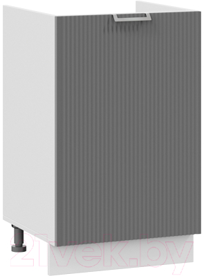 Шкаф под мойку ТриЯ Кимберли 1Н5М (белый/титан) - фото