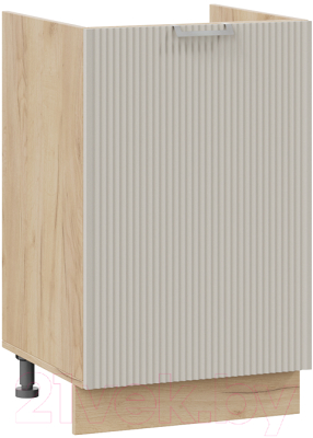 Шкаф под мойку ТриЯ Кимберли 1Н5М (дуб крафт золотой/крем) - фото