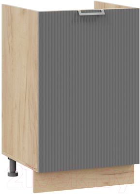 Шкаф под мойку ТриЯ Кимберли 1Н5М (дуб крафт золотой/титан) - фото