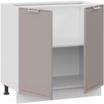 Шкаф-стол кухонный ТриЯ Белладжио 1Н8 (белый/софт капучино)