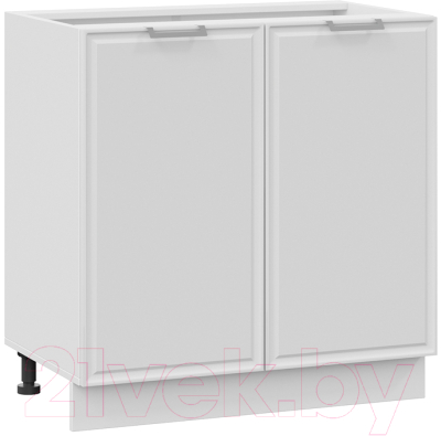 Шкаф-стол кухонный ТриЯ Белладжио 1Н8 (белый/фон белый) - фото