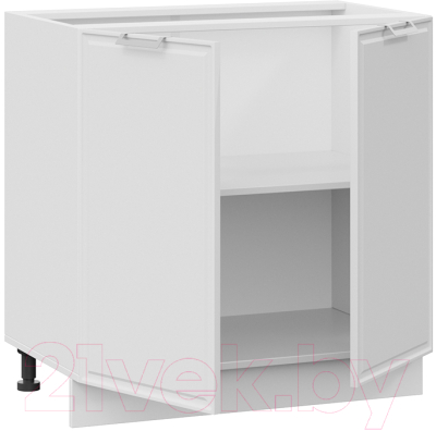 Шкаф-стол кухонный ТриЯ Белладжио 1Н8 (белый/фон белый)
