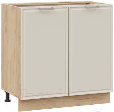 Шкаф-стол кухонный ТриЯ Белладжио 1Н8 (дуб крафт золотой/софт панакота) - фото