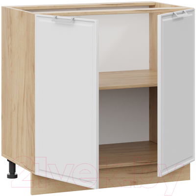 Шкаф-стол кухонный ТриЯ Белладжио 1Н8 (дуб крафт золотой/фон белый)