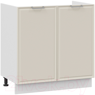 Шкаф под мойку ТриЯ Белладжио 1Н8М (белый/софт панакота) - фото