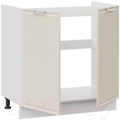 Шкаф под мойку ТриЯ Белладжио 1Н8М (белый/софт панакота)