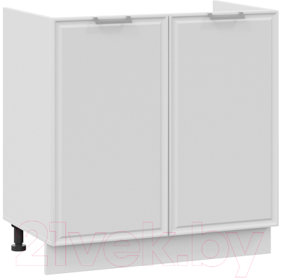 Шкаф под мойку ТриЯ Белладжио 1Н8М (белый/фон белый) - фото