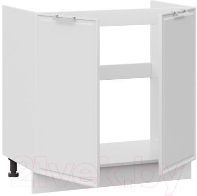 Шкаф под мойку ТриЯ Белладжио 1Н8М (белый/фон белый)