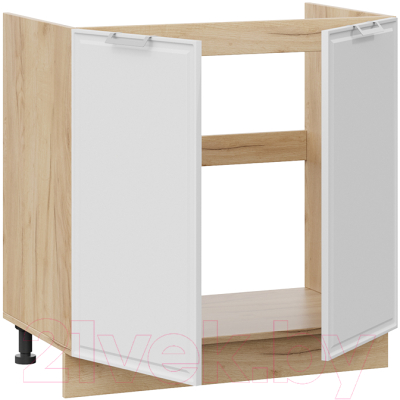 Шкаф под мойку ТриЯ Белладжио 1Н8М (дуб крафт золотой/фон белый)
