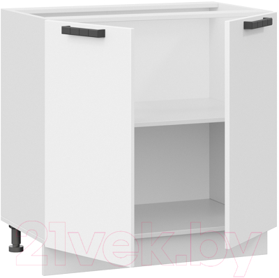 Шкаф-стол кухонный ТриЯ Детройт 1Н8 исп.2 (белый/белый глянец)
