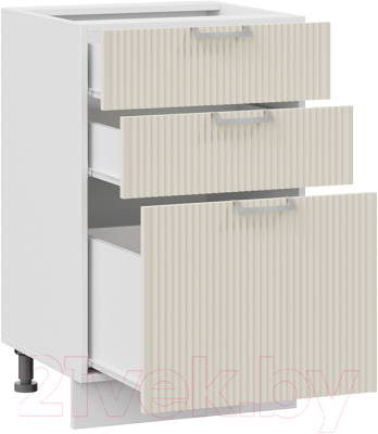 Шкаф-стол кухонный ТриЯ Кимберли 1Н5Я3 (белый/крем)