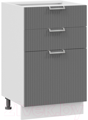 Шкаф-стол кухонный ТриЯ Кимберли 1Н5Я3 (белый/титан) - фото