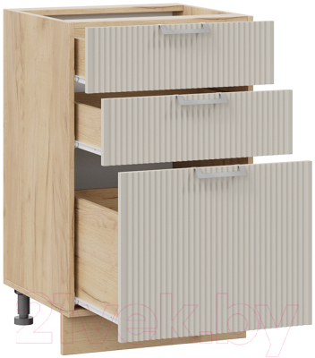 Шкаф-стол кухонный ТриЯ Кимберли 1Н5Я3 (дуб крафт золотой/крем)