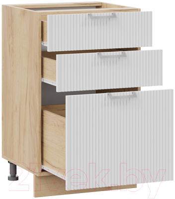 Шкаф-стол кухонный ТриЯ Кимберли 1Н5Я3 (дуб крафт золотой/сноу)