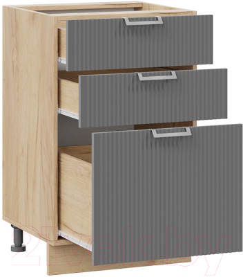 Шкаф-стол кухонный ТриЯ Кимберли 1Н5Я3 (дуб крафт золотой/титан)