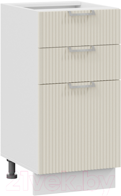 Шкаф-стол кухонный ТриЯ Кимберли 1Н4Я3 (белый/крем) - фото