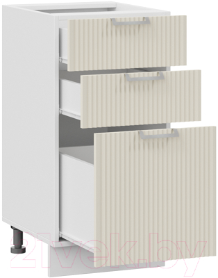 Шкаф-стол кухонный ТриЯ Кимберли 1Н4Я3 (белый/крем)