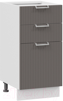 Шкаф-стол кухонный ТриЯ Кимберли 1Н4Я3 (белый/муссон) - фото