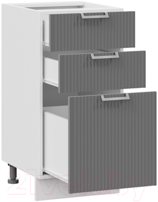 Шкаф-стол кухонный ТриЯ Кимберли 1Н4Я3 (белый/титан)
