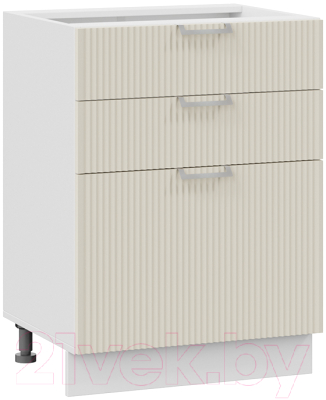 Шкаф-стол кухонный ТриЯ Кимберли 1Н6Я3 (белый/крем) - фото