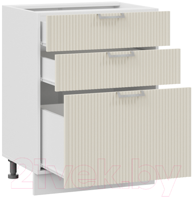 Шкаф-стол кухонный ТриЯ Кимберли 1Н6Я3 (белый/крем)